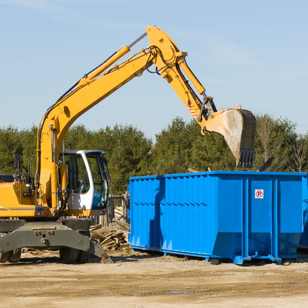 are there any restrictions on where a residential dumpster can be placed in Bowleys Quarters